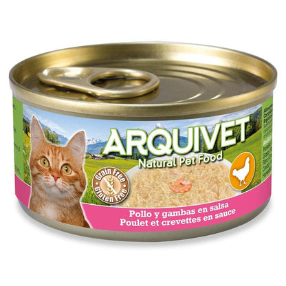 Arquivet Chicken and Prawns in Sauce 80 g Wet cat food