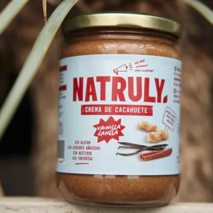 Crema de Cacahuete Canela y Vainilla Natruly 500 gr