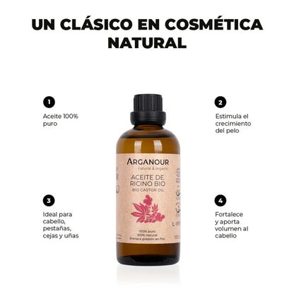 Huile de ricin Bio Arganour 100 ml