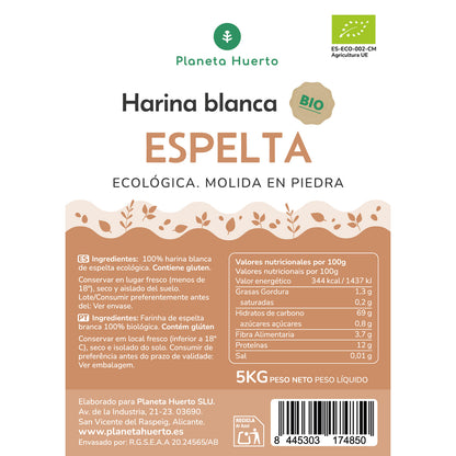 Biała mąka orkiszowa Eco Planeta Huerto 5 kg