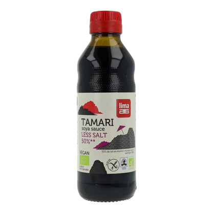 Salsa di soia Tamari con il 50% di sale in meno ECO Lima  250 ml