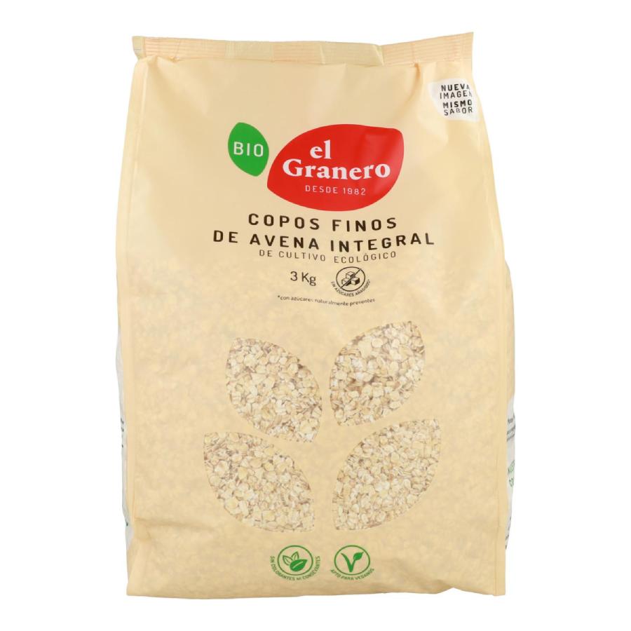 Flocons d'avoine complets bio El Granero 3 kg