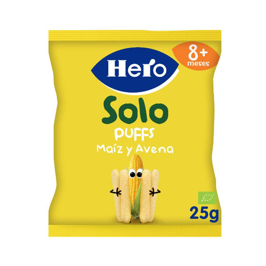 Eco-snacks van maïs en haver 25 g - Hero Solo