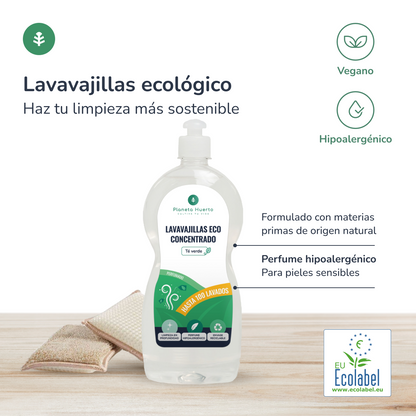 Pak 3xVaatwasser Handmatig Groene Thee ECO Planet Orchard 750ml