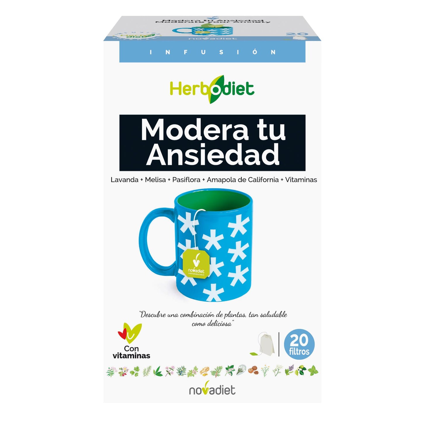 HERBODIET Lindert Ihre Angstzustände.  Novadiet 20 Filter