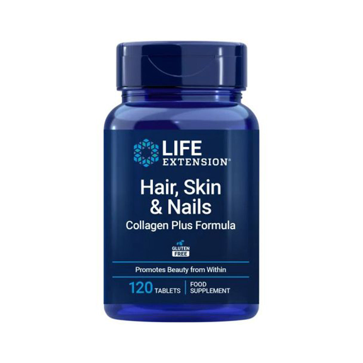 Hair Skin & Nails Collagen Plus Formula, Life Extension 120 tabletek