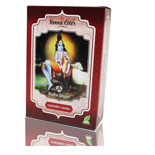 Poudre de henné châtain acajou Radhe Shyam 100 g