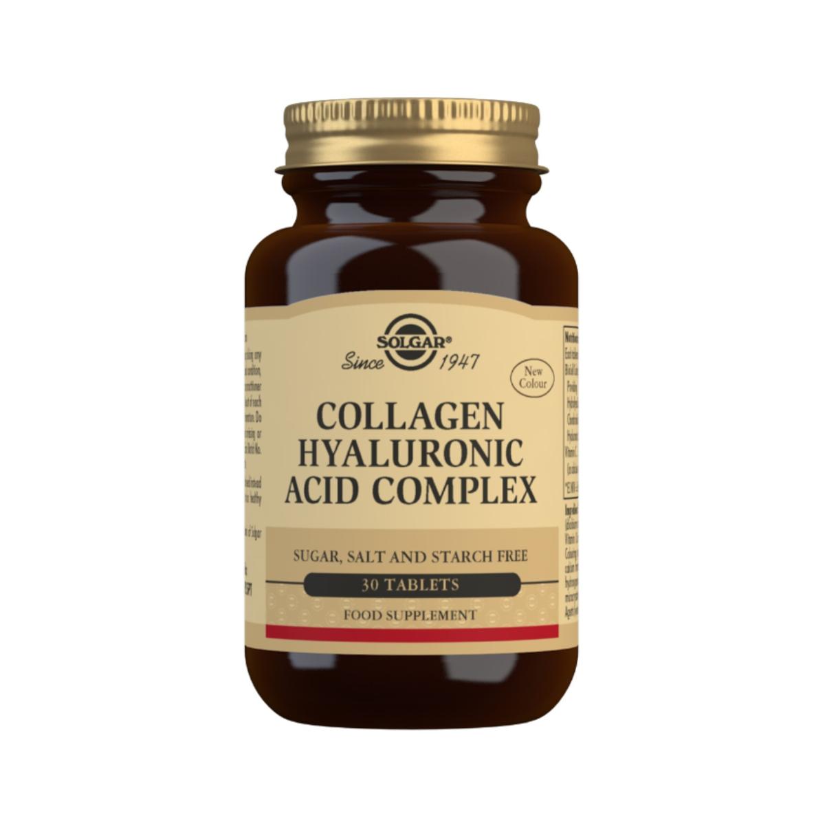 Collageen hyaluronzuur complex 30 tabletten 120 mg-Solgar