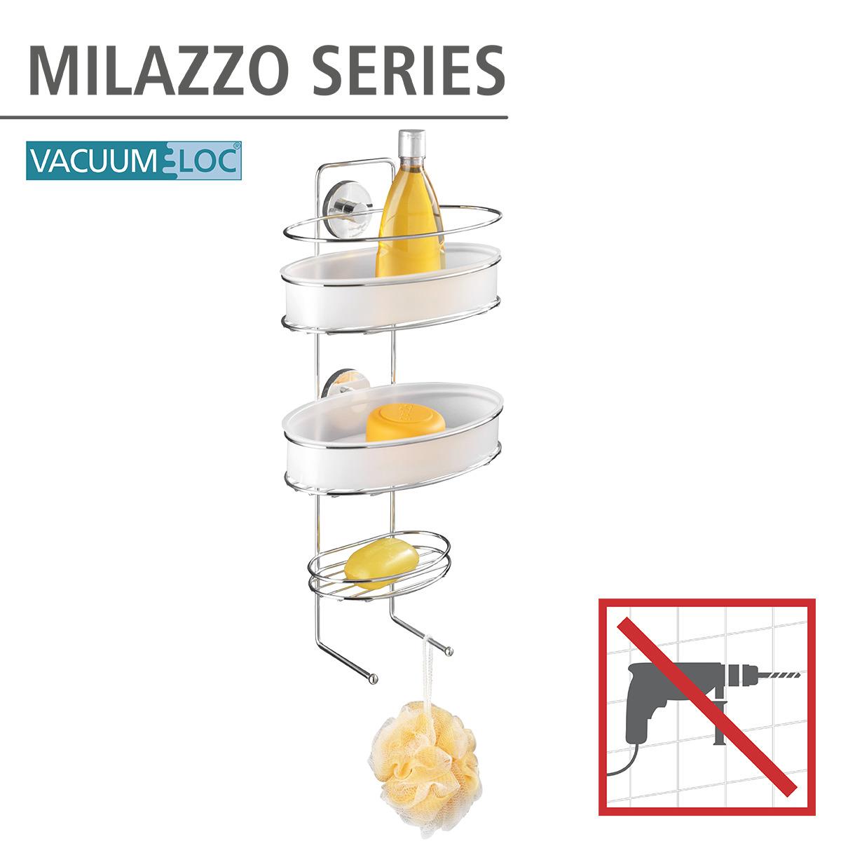 Cestino da parete per bagno VacuumLoc Wenko