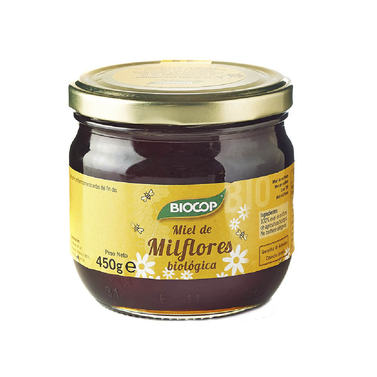 Milflores-Honig von Biocop, 450 g