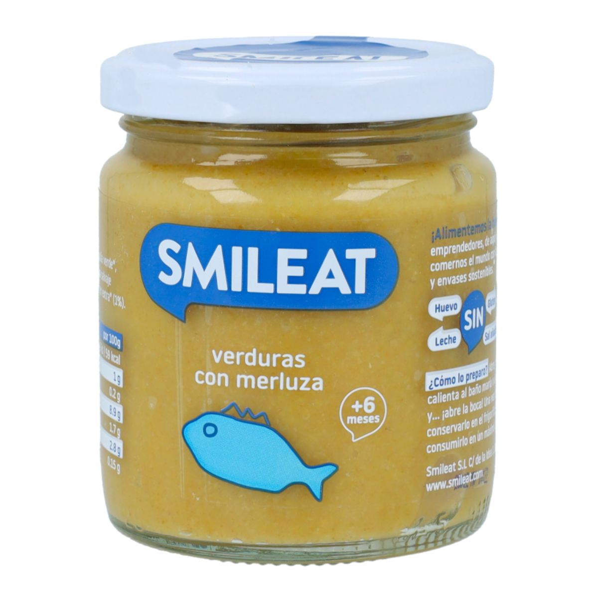 Tarrito BIO de Verduras con Merluza +6 meses Smileat 230g