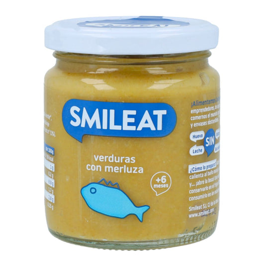 Słoiczek BIO z warzywami i morszczukiem +6 miesięcy Smileat 230 g