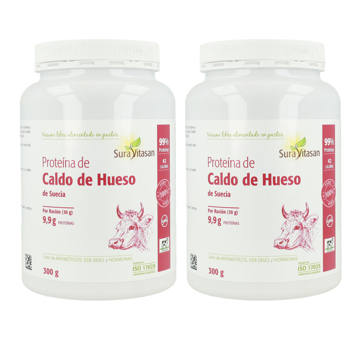 2er-Pack Knochenbrühe-Protein, Sura Vitasan, 300 g