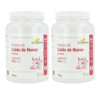 2er-Pack Knochenbrühe-Protein, Sura Vitasan, 300 g