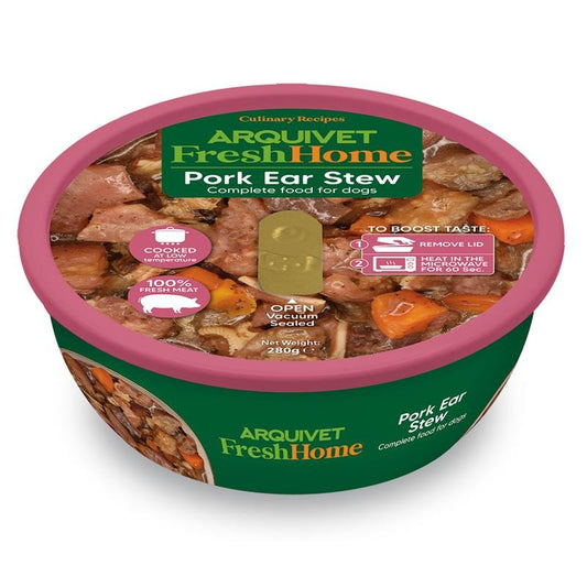 Arquivet Fresh Home Pig Ear Stew Wet pork ear food for dogs 280 g