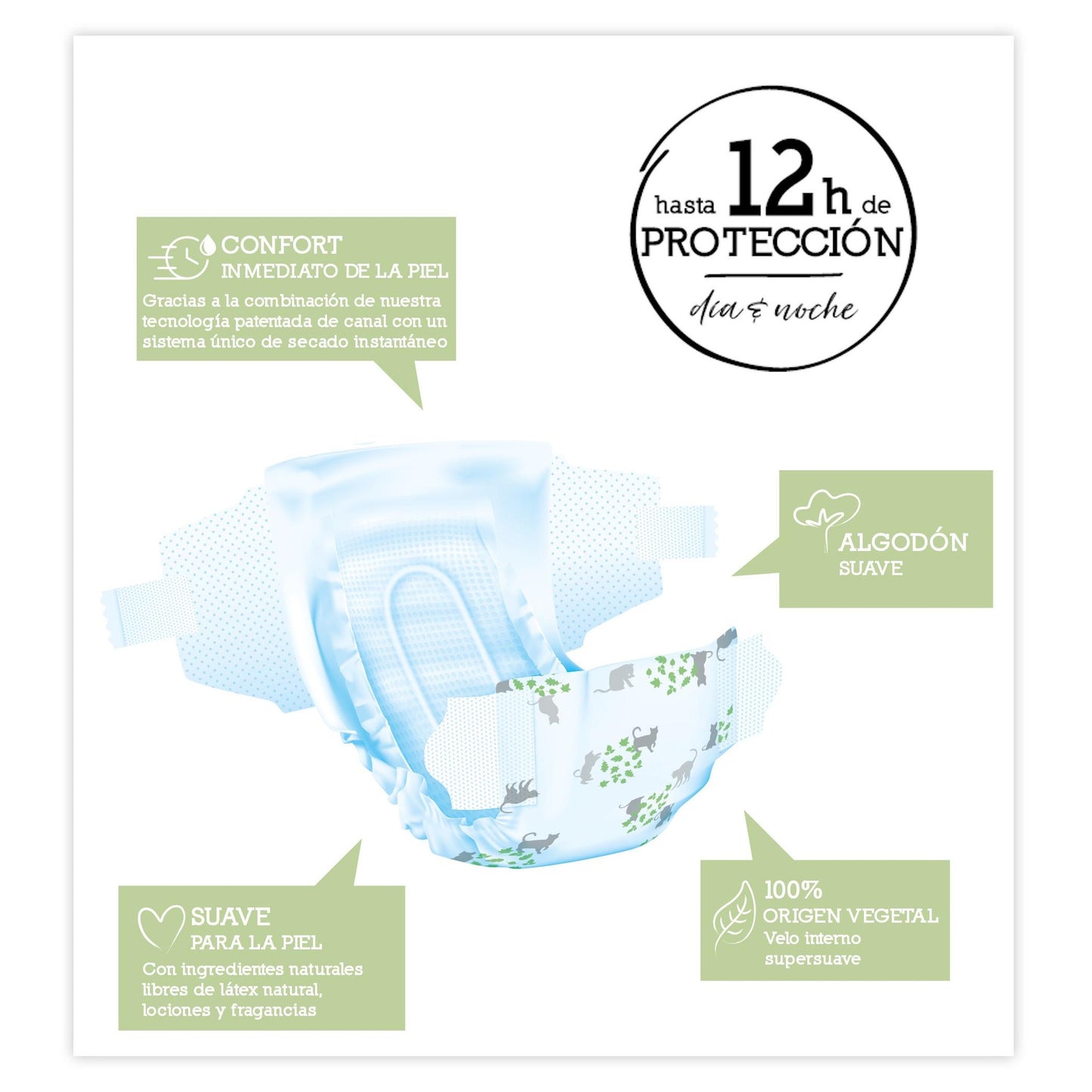 Pannolini Moltex Pure & Nature T4 (9-15 kg),  50 pezzi