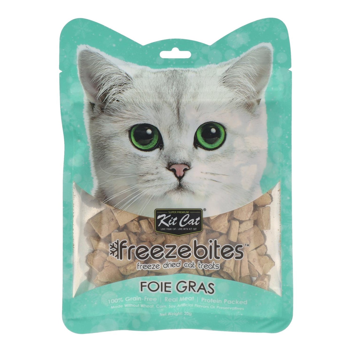 Kit Cat FreezeBites – Entenleber 20 g Natürlicher gefriergetrockneter Snack für Katzen