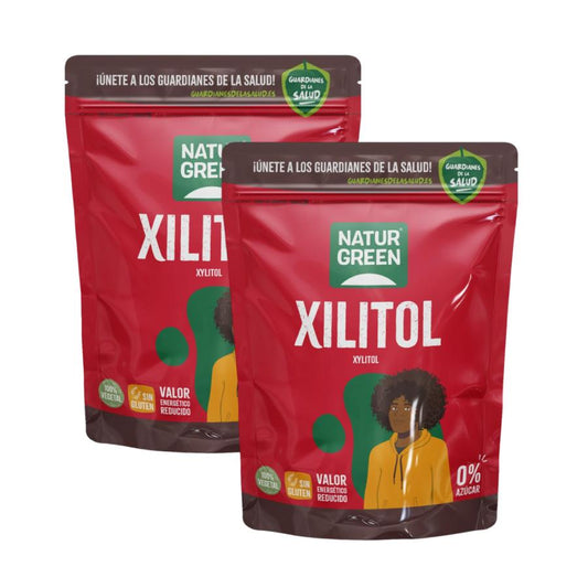 2er-Pack Xylitol Birkenzucker Naturgreen 2 Stück à 500 g