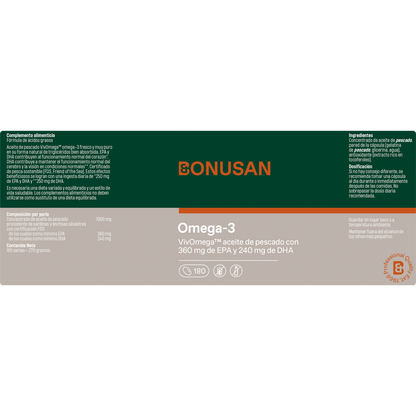 Confezione 2x Omega-3 Bonusan 180 capsule