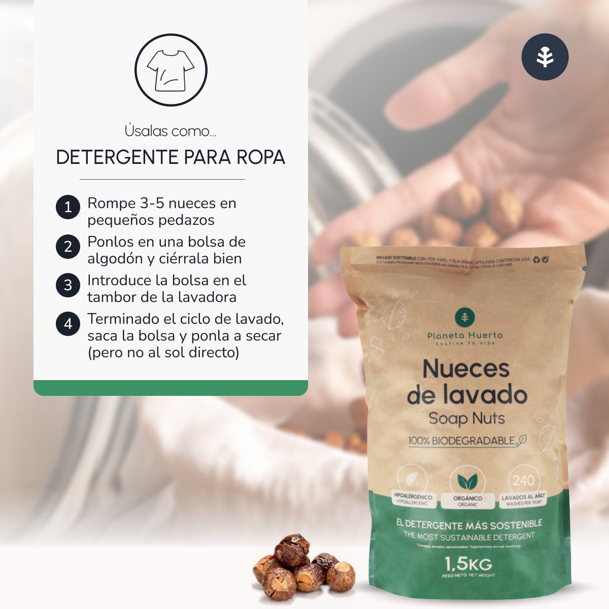 Planeta Huerto Gewaschene Walnüsse 1,5 kg