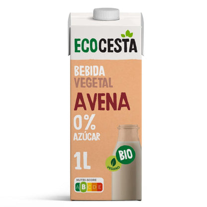 Pack 6X Bebida Vegetal de Avena 0% Azúcar Bio Ecocesta 1L