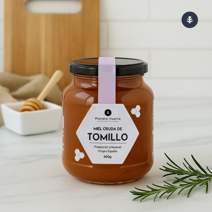 Raw Thyme Honey Planeta Huerto 500 g
