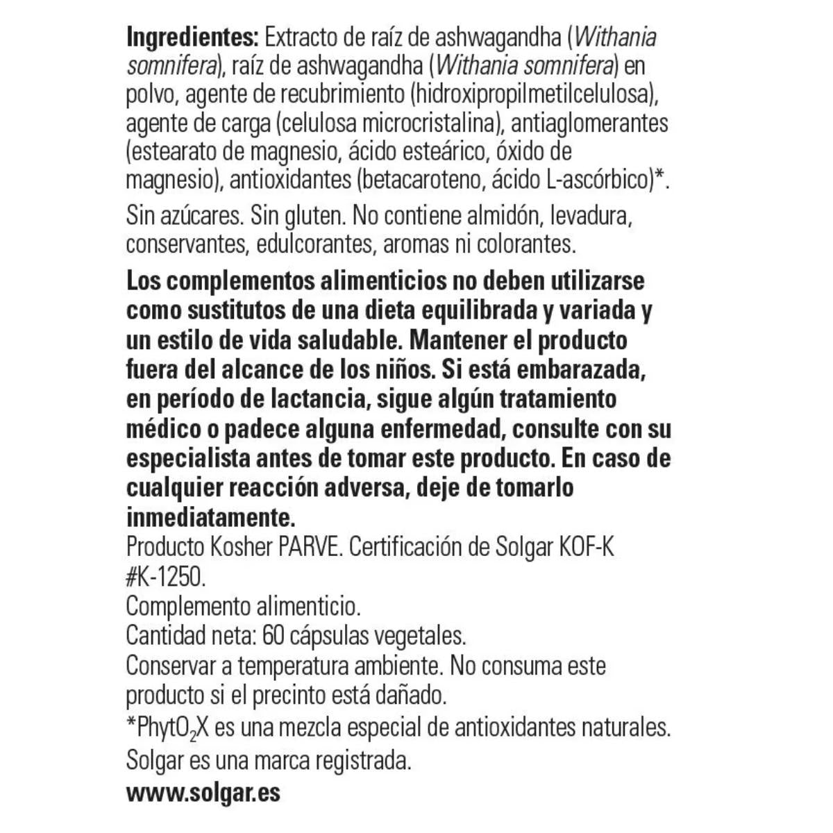 Ashwagandha, 60 capsule vegetali