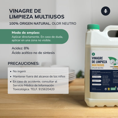 Weißer Reinigungsessig 5L Planeta Huerto