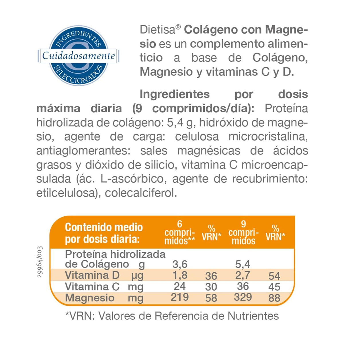 Colágeno DIELISA 450 Comprimidos