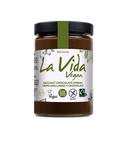 Crème chocolat et noisette végétalienne sans gluten La Vida Vegan 600 g