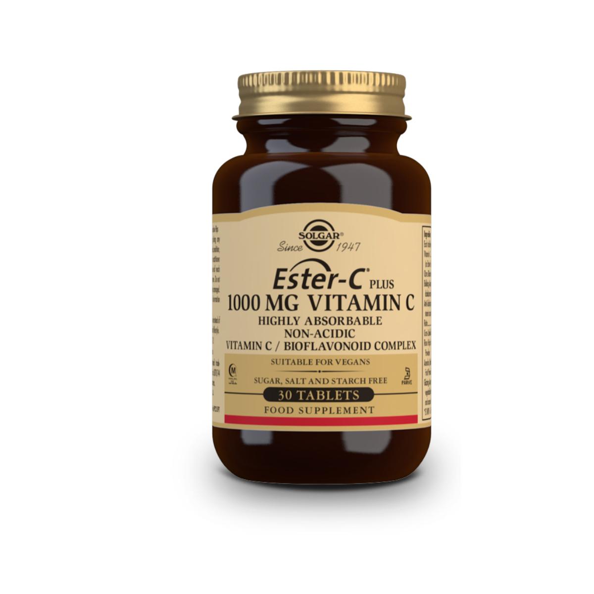 Ester C plus Vitamine C, 30 comprimés de 1000 mg