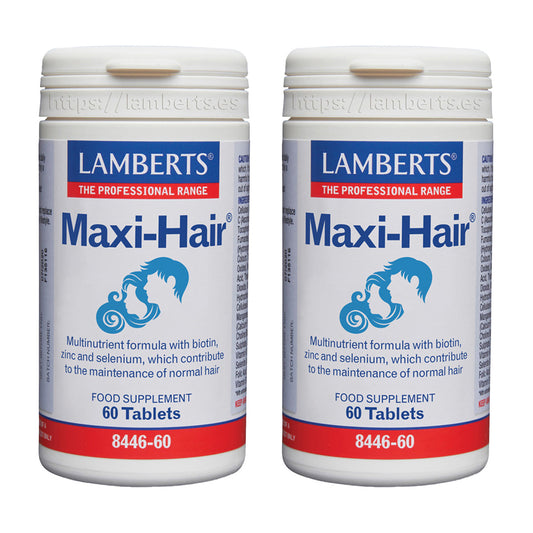 2-pack Maxi-Hair Lamberts 60 tabletter