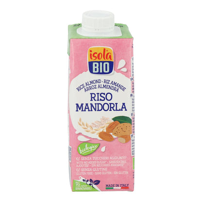 24-pack Isola BIO ekologisk ris- och mandeldryck 250 ml