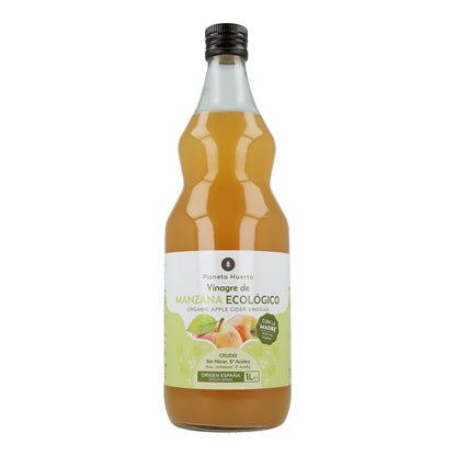 Packung 2x Ungefilterter Bio-Apfelessig mit Essigmutter Planeta Huerto 1 l