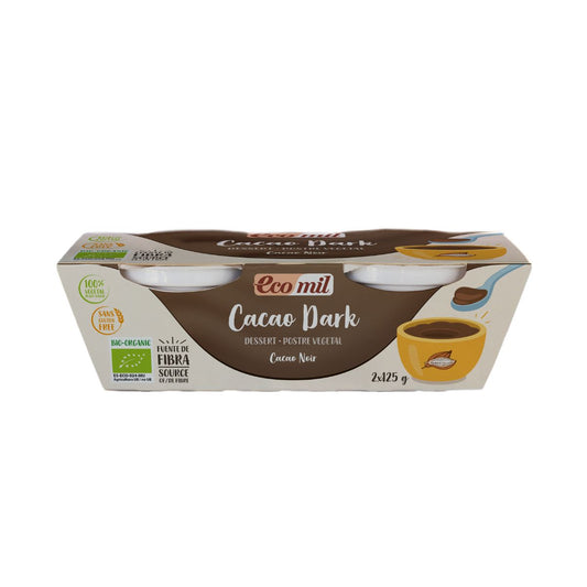 Dessert Cacao Dark Bio Ecomil 2 st à 125 g