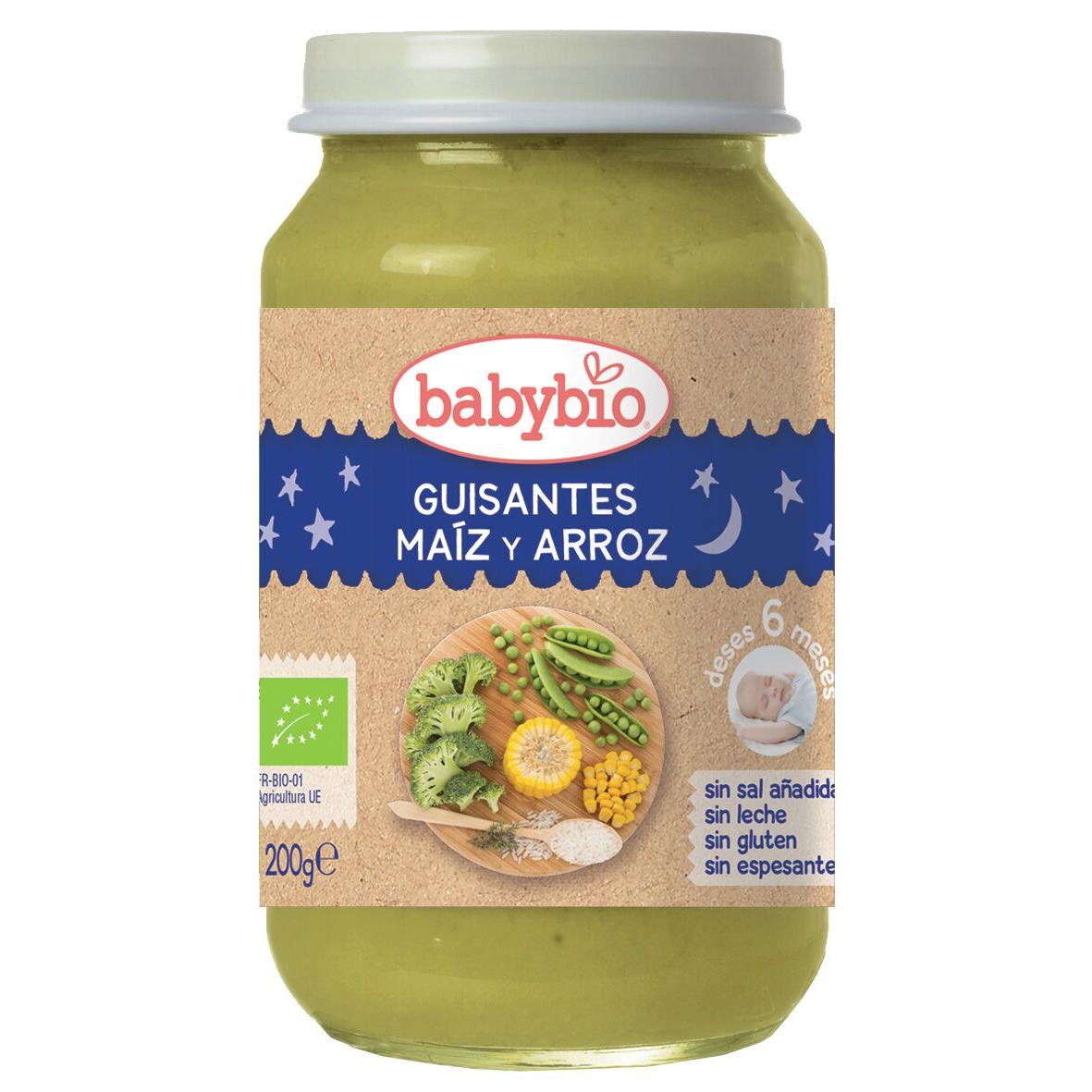 Babybio Good Night Peas, Corn and Rice Jar 200 g