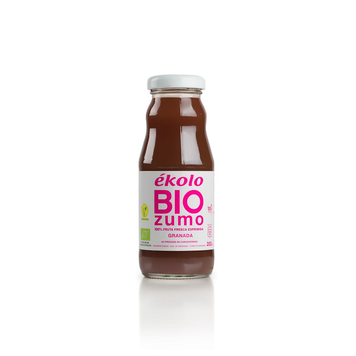 Zumo de granada 100% exprimido Ékolo Bio 200ml
