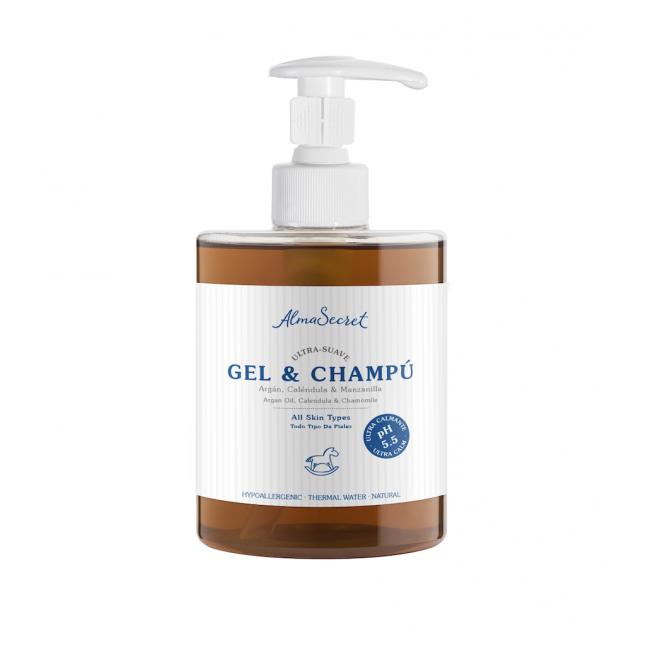 Alma Secret Argan, Calendula & Chamomile Shampoo Gel, 500 ml